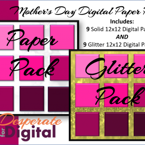 Mothers Day Digital Paper Pack